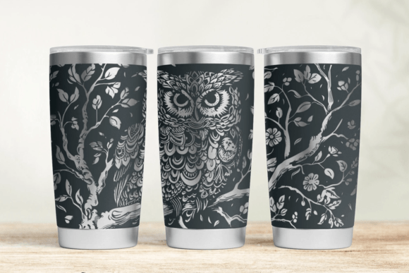 Baby Owl Laser Tumbler SVG