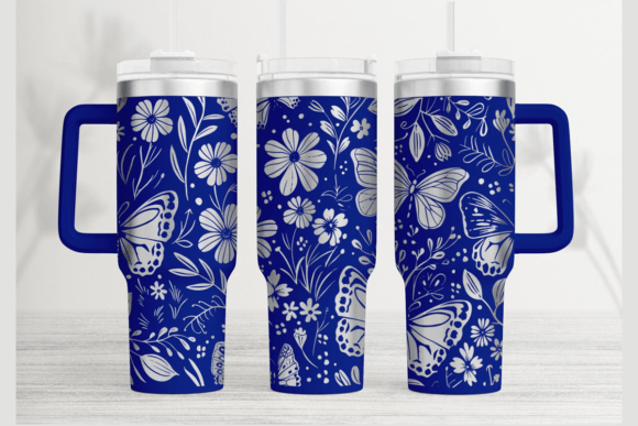 Butterfly 40oz Laser Tumbler Wrap SVG