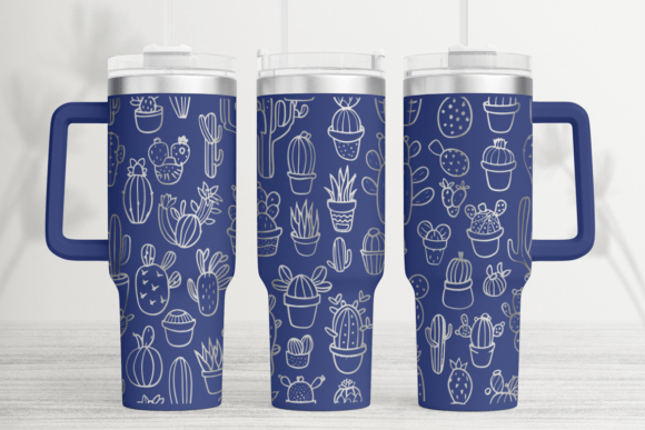 Cactus 40oz Laser Tumbler Wrap SVG