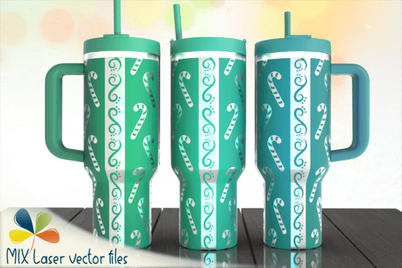 Christmas Candy Tumbler Laser Engraving