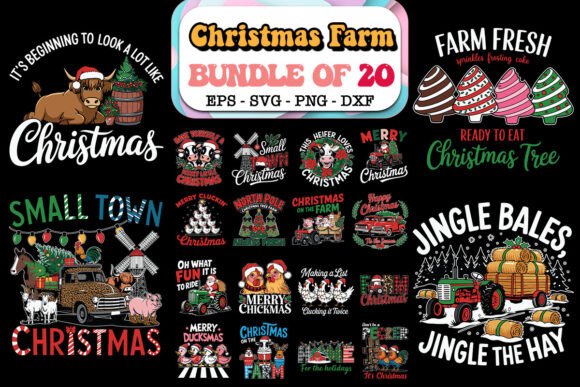 Christmas Farm SVG Bundle