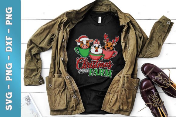 Christmas on the Farm Cup SVG