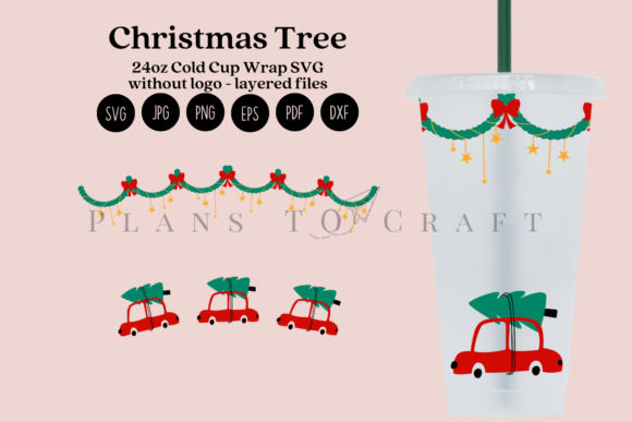Christmas Tree SVG for Tumbler Wraps