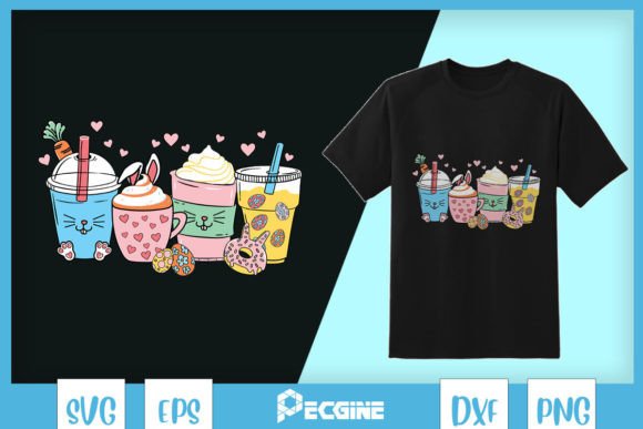 Easter Bunny Coffee Cup SVG