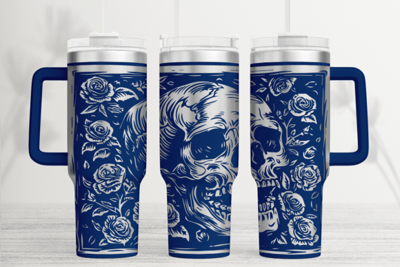 Gothic Skull Tumbler Wrap