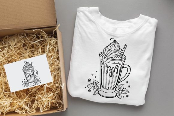 Halloween Coffee Cup SVG PNG Design