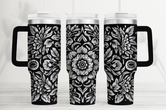 Mandala 40oz Laser Tumbler Wrap SVG