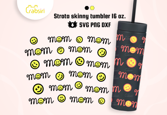 Mom Smile 16oz Strata Tumbler SVG