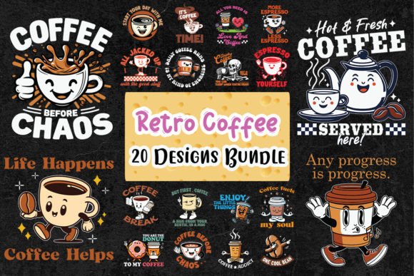 Retro Coffee SVG Bundle