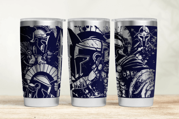 Spartan Tumbler Wrap SVG